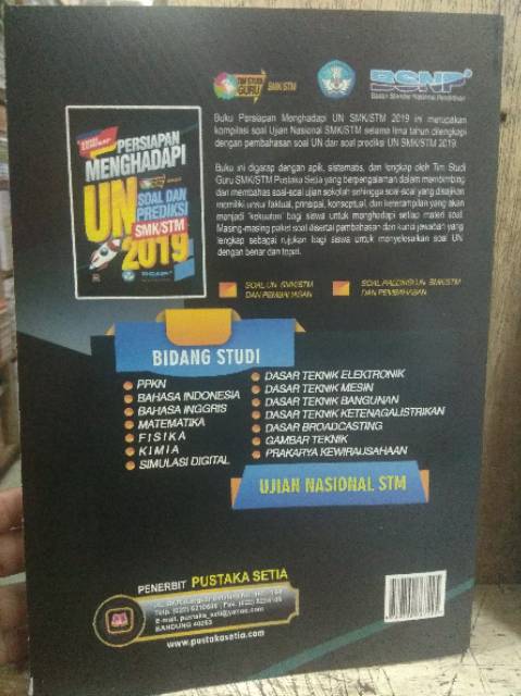 Persiapan Menghadapi Un Soal Dan Prediksi Smk Stm 2019 Shopee