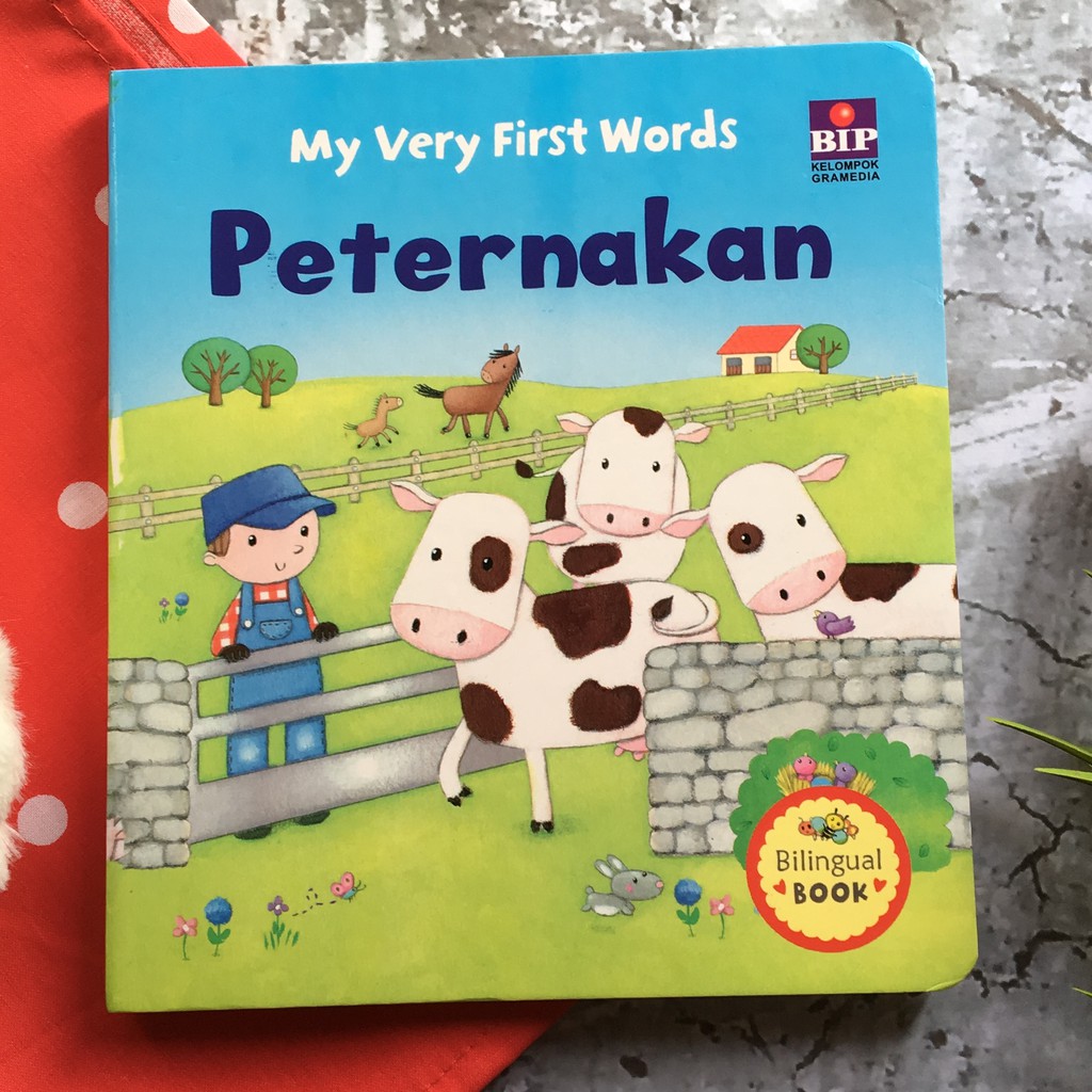My Very First Words : Peternakan (Board Book) - Buku Anak Original BIP Gramedia