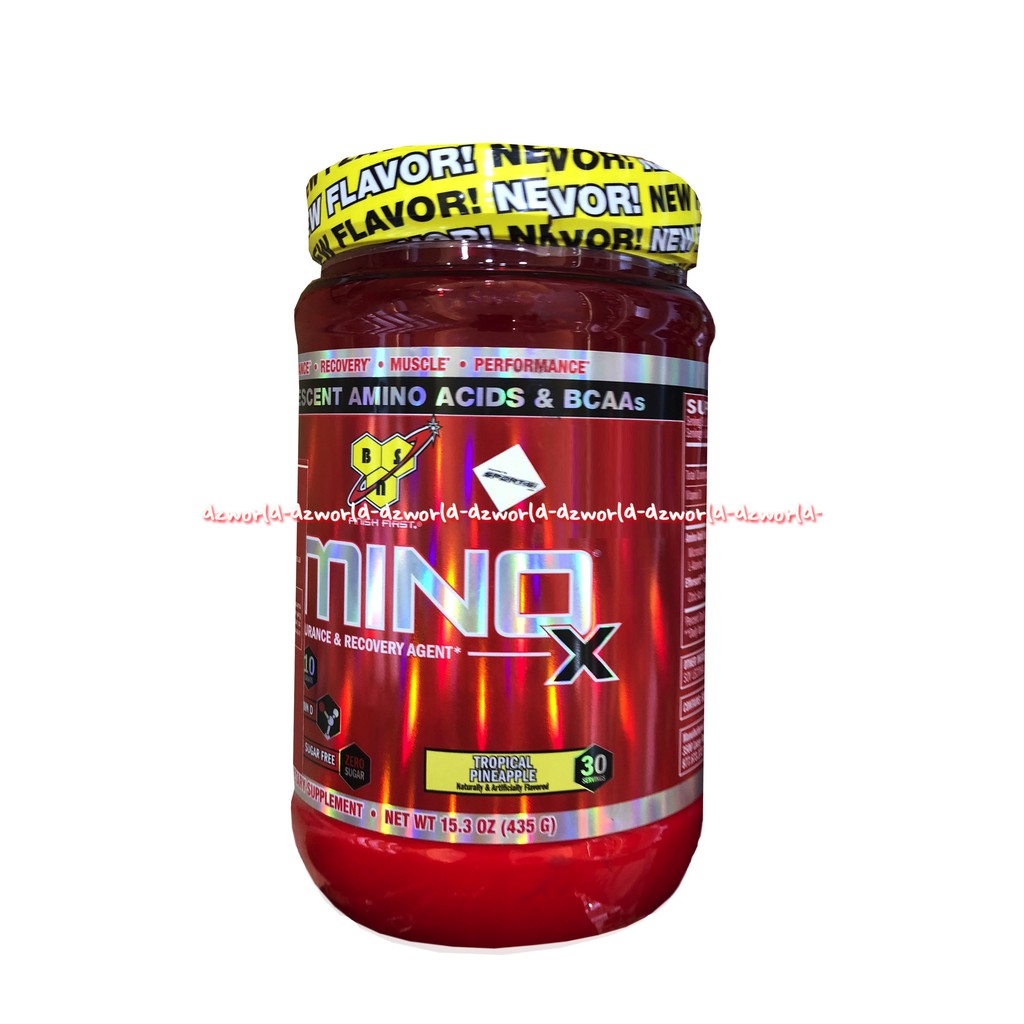 Amino X Tropical Pineapple 435gr Obat Suplemen Pria Fitness membentuk Otot Aminno X Kemasan Kaleng Besar