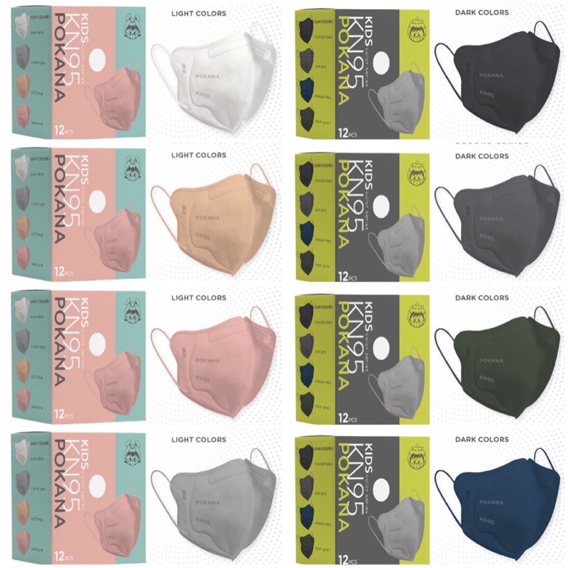 POKANA MASKER MEDIS KN95 ANAK KIDS WARNA