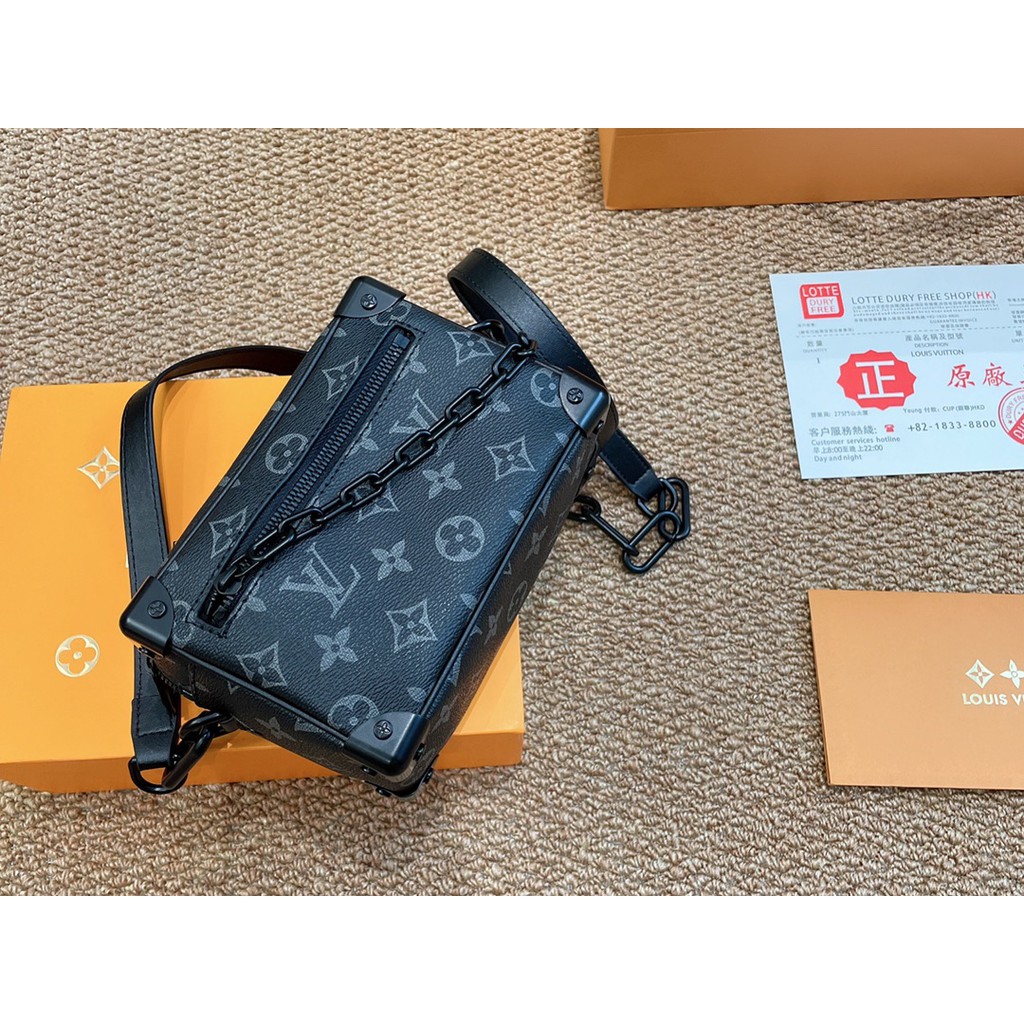 lv louis vuitton mini soft Trunk Tas diagonal satu bahu pria