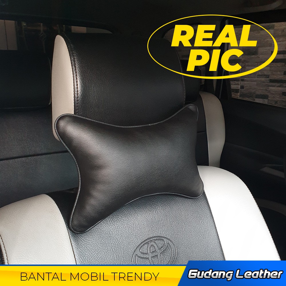 Bantal Mobil Kulit Anti Baper - Kuning