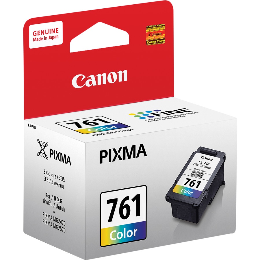 CARTRIDGE CANON CL-761 COLOR / TINTA CATRIDGE CANON CL761 COLOUR ORIGINAL - RESMI