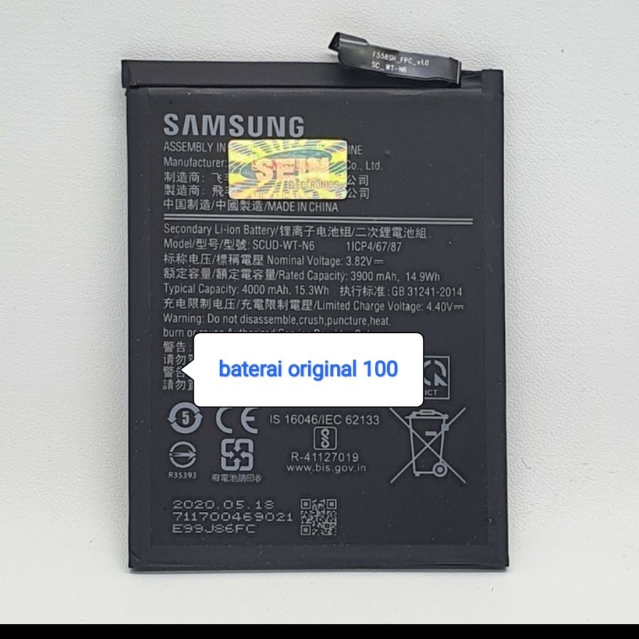 Batre Samsung A21 Original battery ori samsung a21
