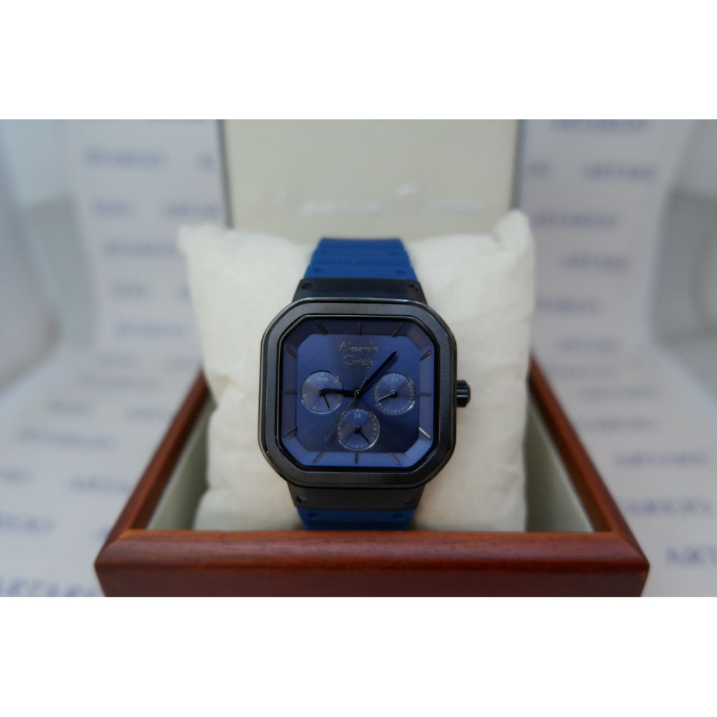 JAM TANGAN WANITA ALEXANDRE CHRISTIE AC 2811 BIRU HITAM NEW WARNA