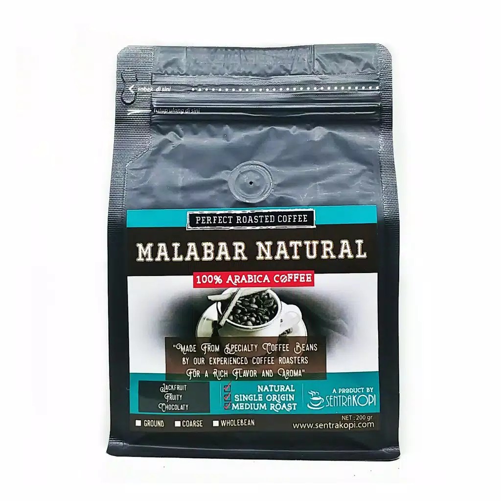

Kopi Arabika Malabar Natural 200 Gr - Bubuk / Biji - Premium Arabica Coffee Original