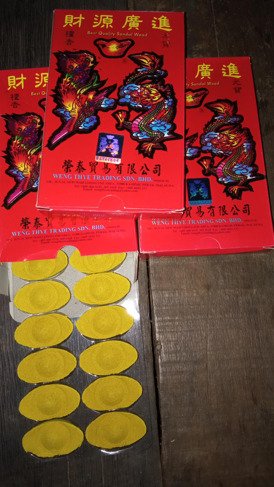 Dupa Yen Pao Cendana (sandalwood)malaysia