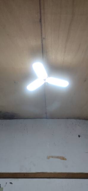 lampu LED 40w model kipas bisa dilipat fan blade