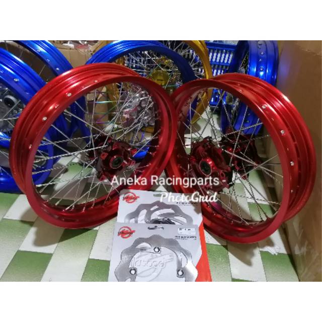 Velg crf 150 lingkaran 17 supermoto siap pakai / velg supermoto crf 150