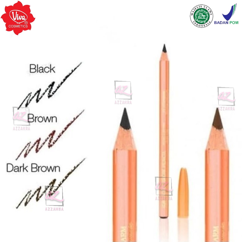 Viva Queen Eye Brow Pencil (Tersedia 3 Pilihan Warna)