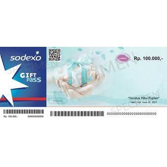 Jual Voucher Sodexo Gift Pass Nominal 100 Ribu Rupiah Indonesia|Shopee ...