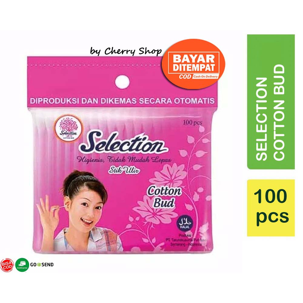 Selection Cotton Bud | Korek Kuping Kapas Refill 100Pcs By Cherry Shop