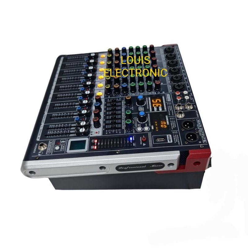 Power Mixer Black Spider ED6 ED 6 ED-6 6 Channel Bluetooth ORIGINAL Black Spider