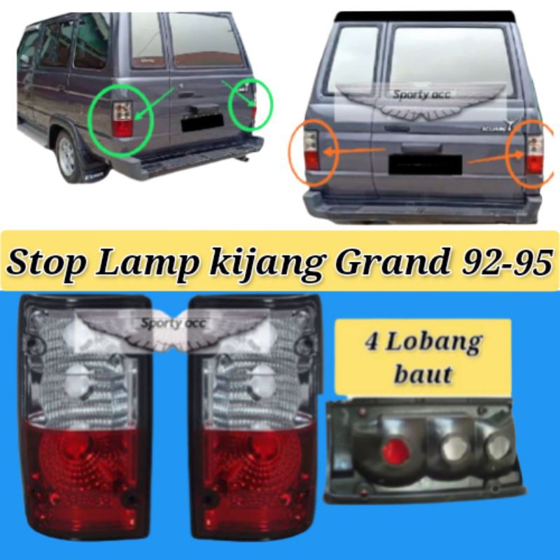 Stop lamp kijang grand cristal baut 4 kg 785