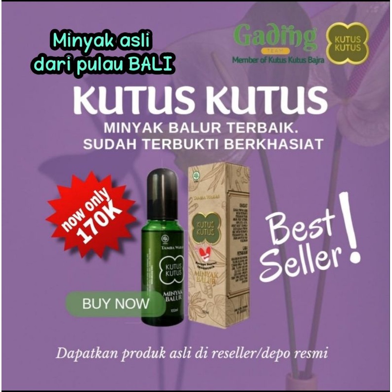 Minyak Kutus Kutus, Minyak Ajaib Kaya Manfaat, DIJAMIN ORI..ASLI DARI BALI