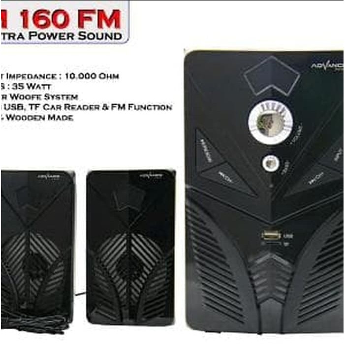Speaker Bluetooth Advance M160BT BASS Radio Flashdisk Micro Usb Dvd