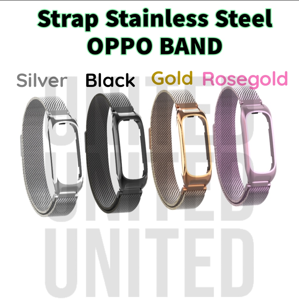 Strap Stainless Steel OPPO Band Smartwatch Strap Milanese Magnetic Loop Oppo Band Original