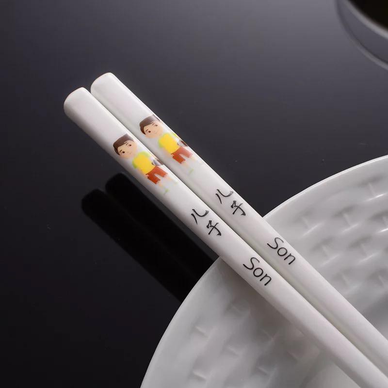 1SET SUMPIT KERAMIK FAMILY CHOPSTICK CERAMIK SET ALAT MAKAN SUMPIT HADIAH SUMPIT BAMBU SUMPIT CINA