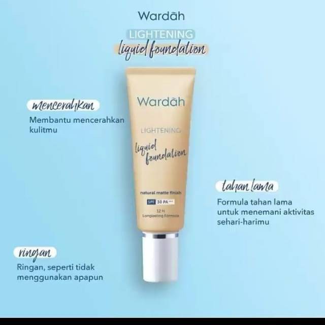 Jual Wardah Lightening Liquid Foundation Fondation Wardah | Shopee