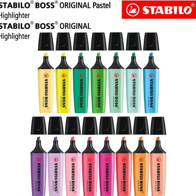 

STABILO MARKER BOSS PASTEL SET PAKET 15 PCS PEN HIGHLIGHTER ORIGINAL