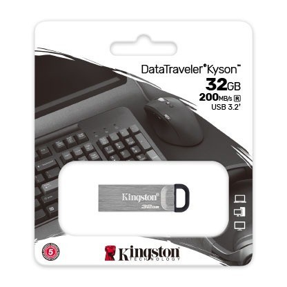 Kingston Flashdisk Kyson 32Gb Up To 200Mb/S Usb 3.2 Datatraveler Dtkn