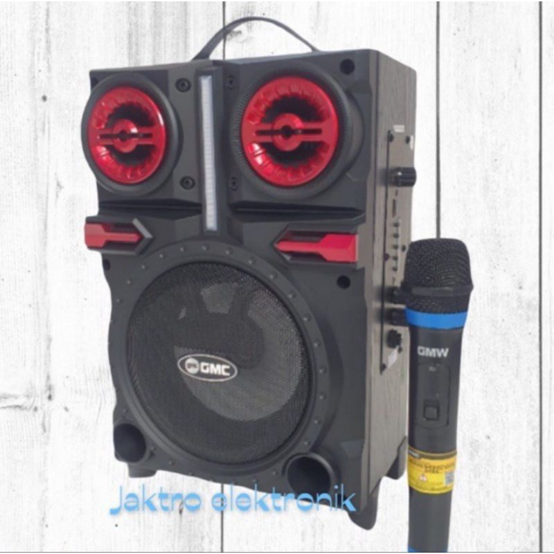 Jual Speaker Portable GMC 897Q Bluetooth Karaoke | Shopee Indonesia