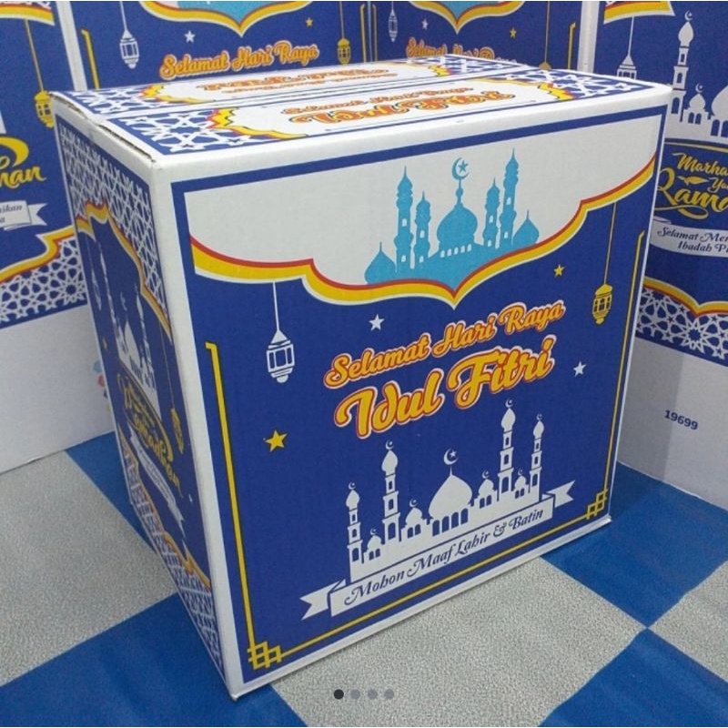 

(PER 5 PCS) KARDUS BOX PACKING HAMPERS IDUL FITRI M L EID MUBARAK PARCEL BINGKISAN KOSONG