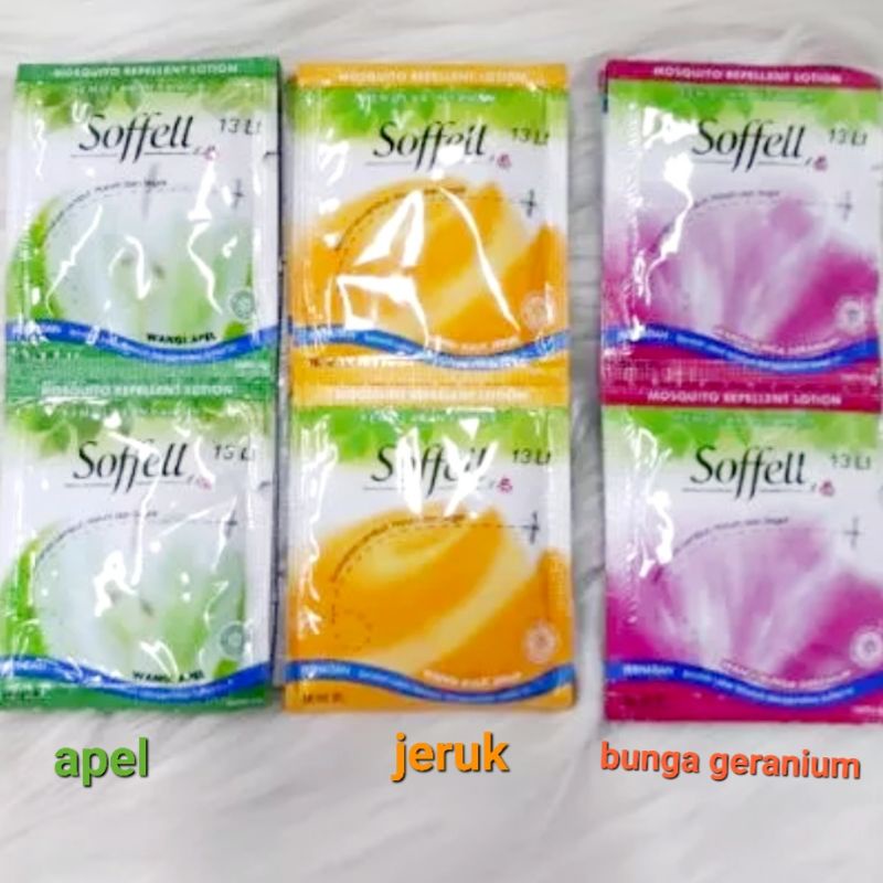 soffell sachet lotion anti nyamuk 2 renceng 24 SACHET