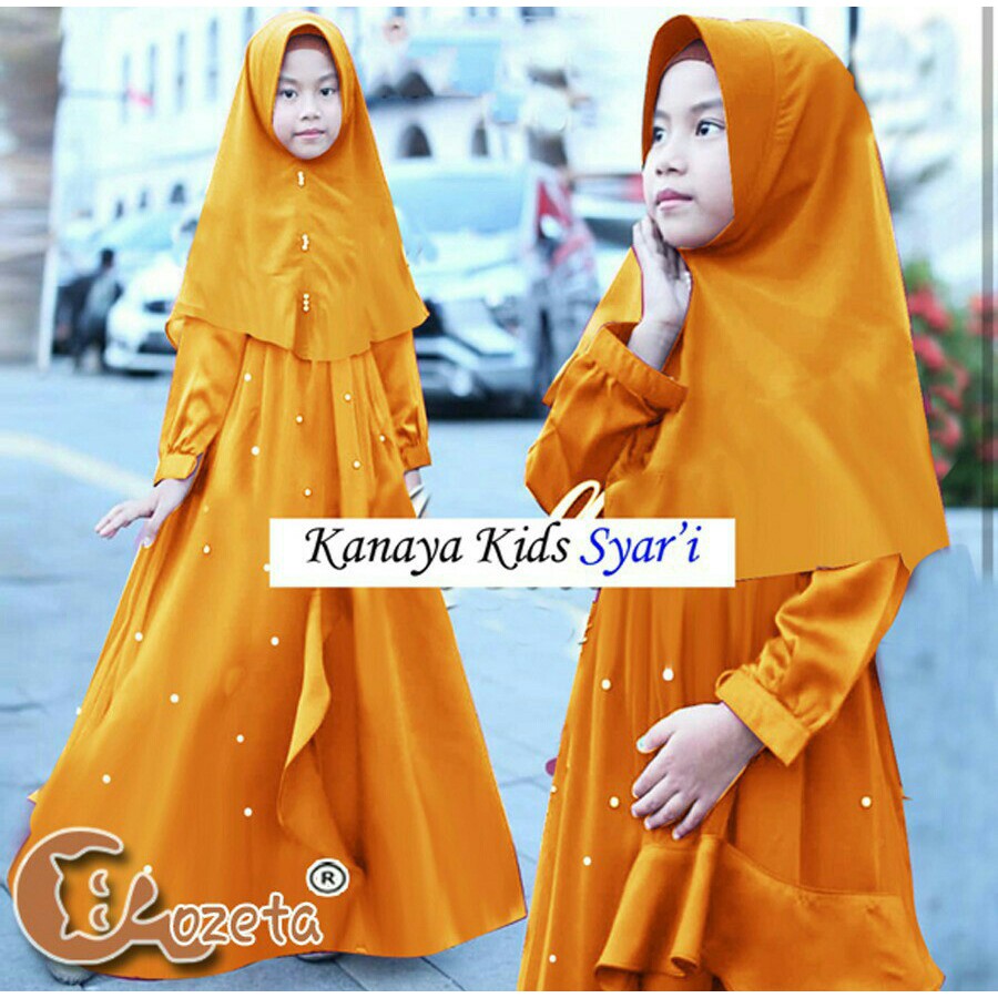 KIDS KANAYA BAHAN CREPE KANAYA TO FIT LD 86 PJ 102 UMUR 7-9 TH