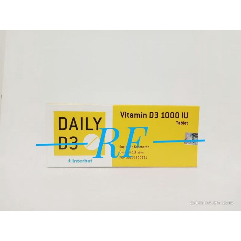 Daily D3 1000 IU Tab  isi 60 (Interbat)