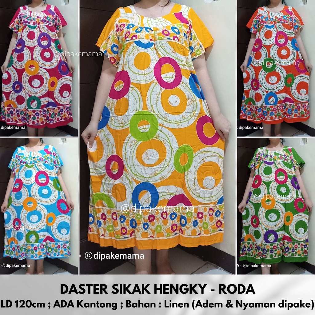 Daster Hengky Sikak ANYELIR TERBARU SEPATU BINTANG roda Baju Tidur Daster Batik Murah Harga Pabrik DASTER WANITA TERLARIS-1