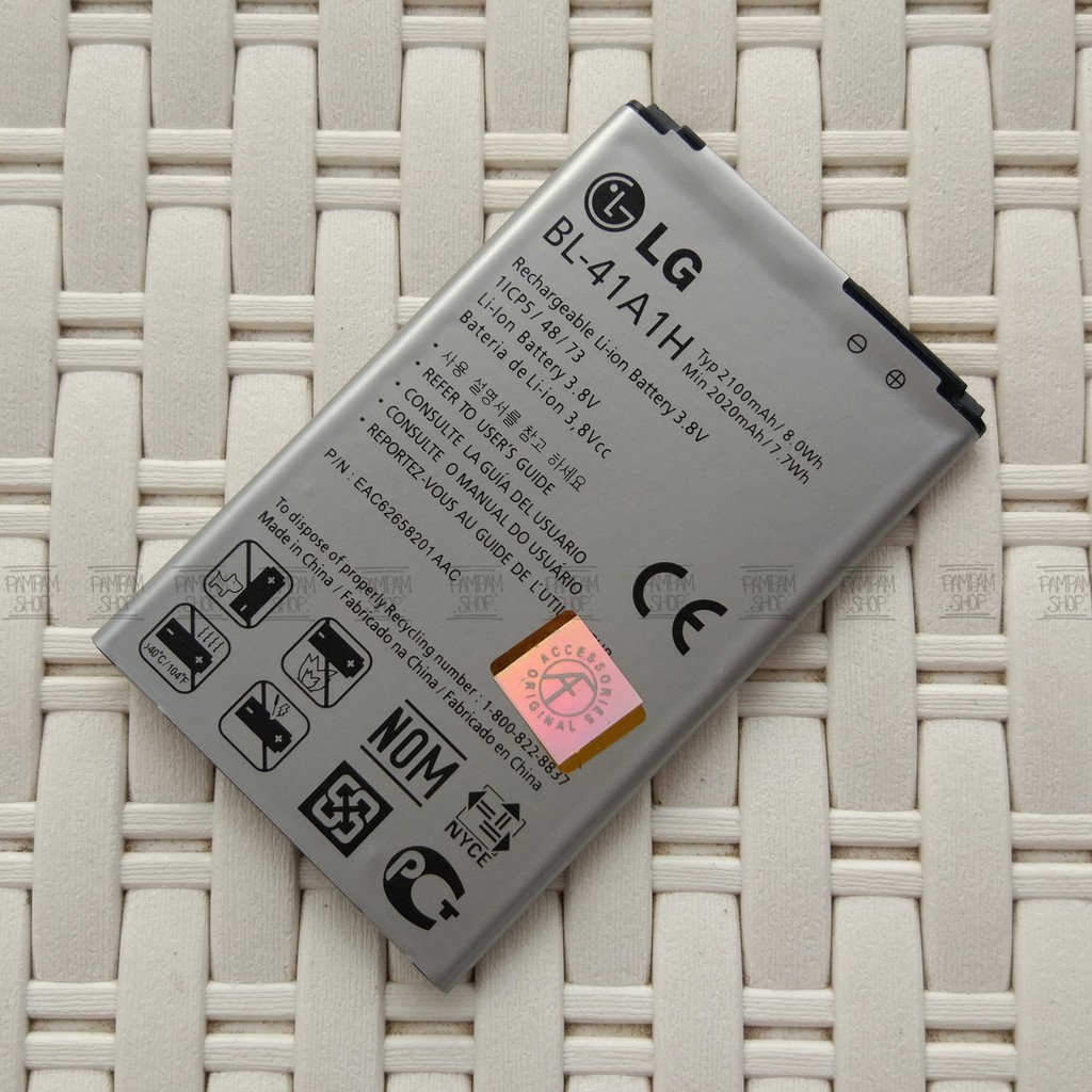 Baterai LG Optimus Tribute LS660 BL-41A1H BL41A1H BL 41A1H Original OEM Batre Batrai Battery LS 660