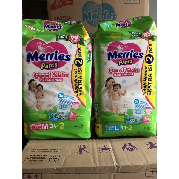 MERRIES PANTS TIPE CELANA NB-S40 / M34/ L30/ XL26 / XXL28