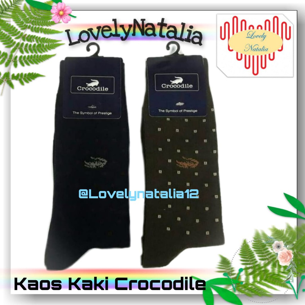 {LOVELYNATALIA} KAOS KAKI KERJA PRIA CROCODILE