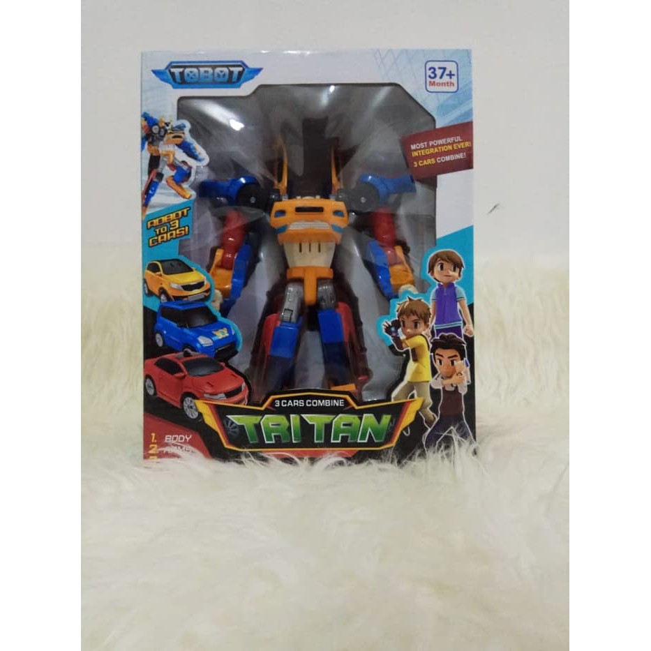 TOBOT TRITAN 3 CARS XYZ JADI ROBOT BESAR