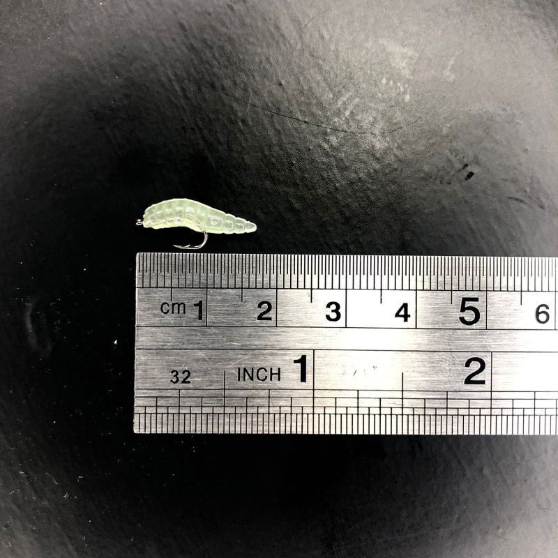 Softlure 18mm + Mata Kail isi 5pcs GID