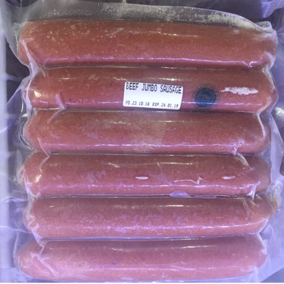 Sosis Sapi Jumbo Organik 500g / Organic Jumbo Beef Sausage 500g