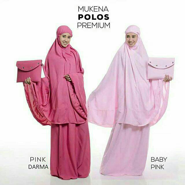 Mukena Polos Premium Hitam