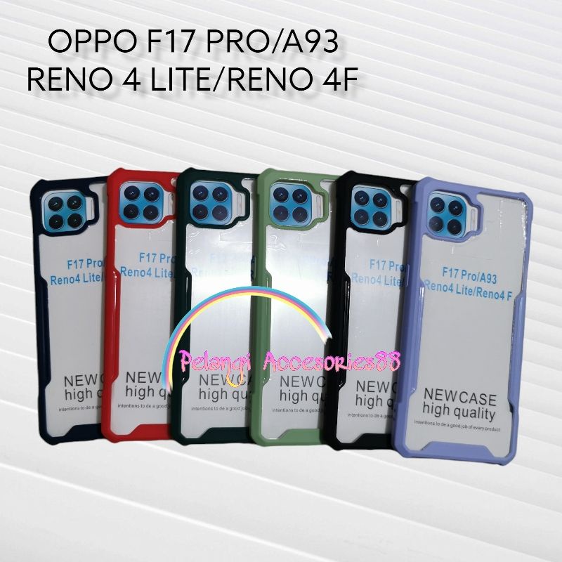 CASE OPPO F17 PRO /A93 / RENO 4 LITE / RENO 4F SHOCKPROOF SOFTCASE TRANSPARAN