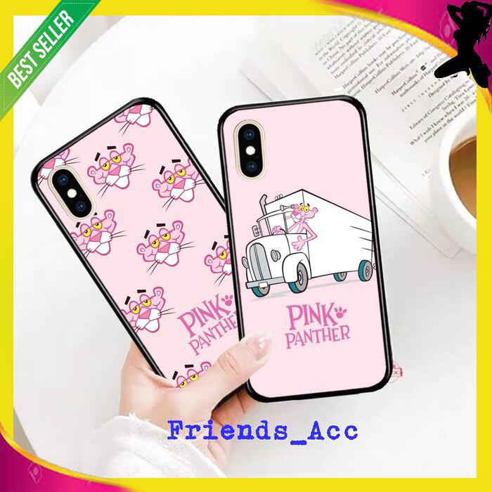 PREMIUM CASE CASING GLASS MOTIF PINK PANTHER FOR HUAWEI Y9 2019