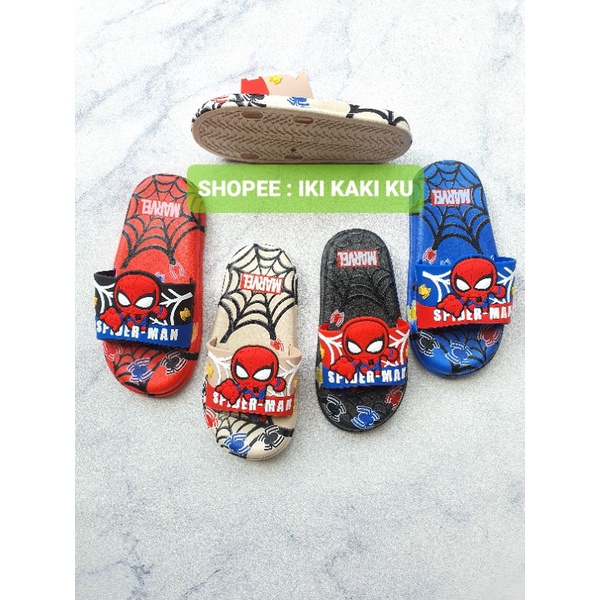 SANDAL SLOP ANAK COWO SPIDERMAN MARVEL KARET 1314