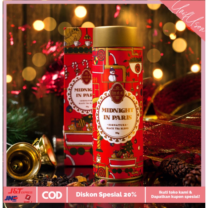 

⭐COD⭐ Gold Tin Midnight in Paris - Red