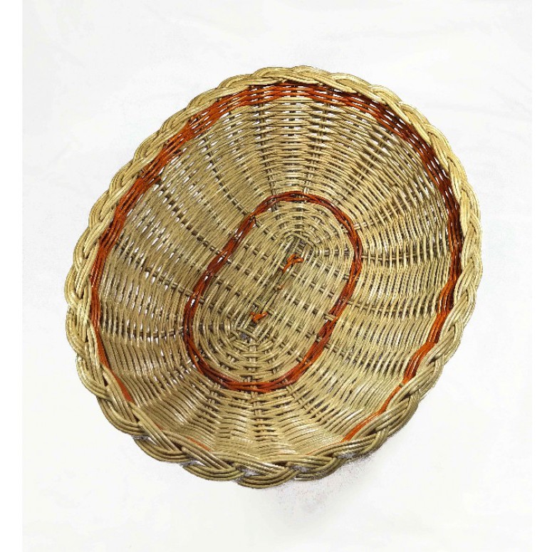 Kerajinan Tangan Rotan Natural - Tudung Saji OVAL - 37x30x14cm