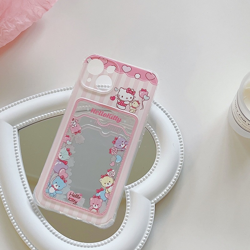 Soft Case Transparan Motif Kartun hellokitty Untuk iPhone 12 13 Pro MAX 11 X XR XS MAX 7 8 Plus