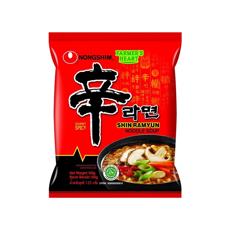 

SHIN RAMYUN NONGSHIM 120 g - HALAL MUI