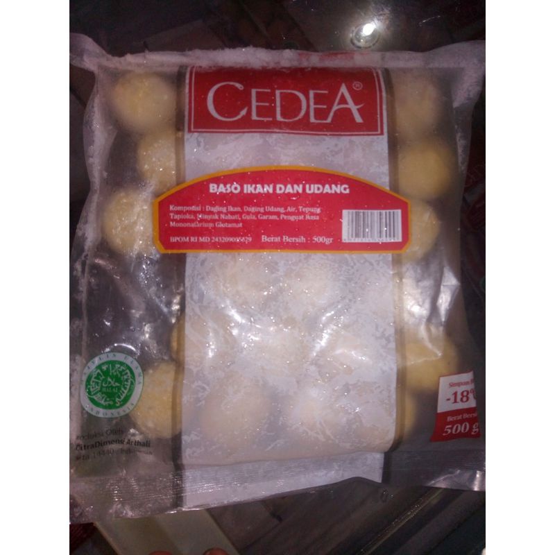 

Cedea Baso Ikan Dan Udang 500Gram