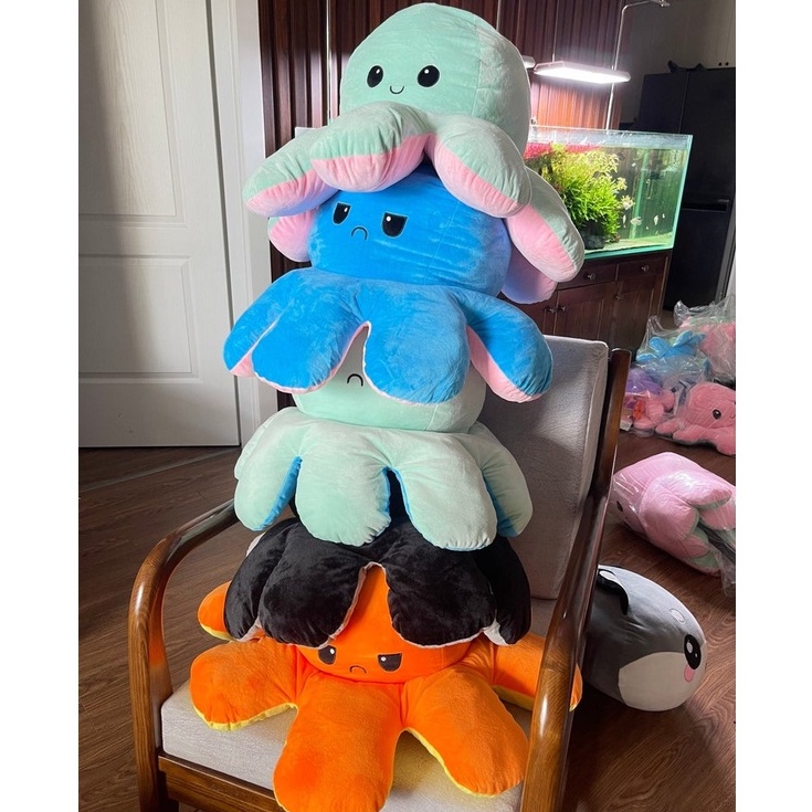Boneka Gurita Octopus Doll Berubah Bolak Balik Super Jumbo Murah Bahan Halus Dan Lembut