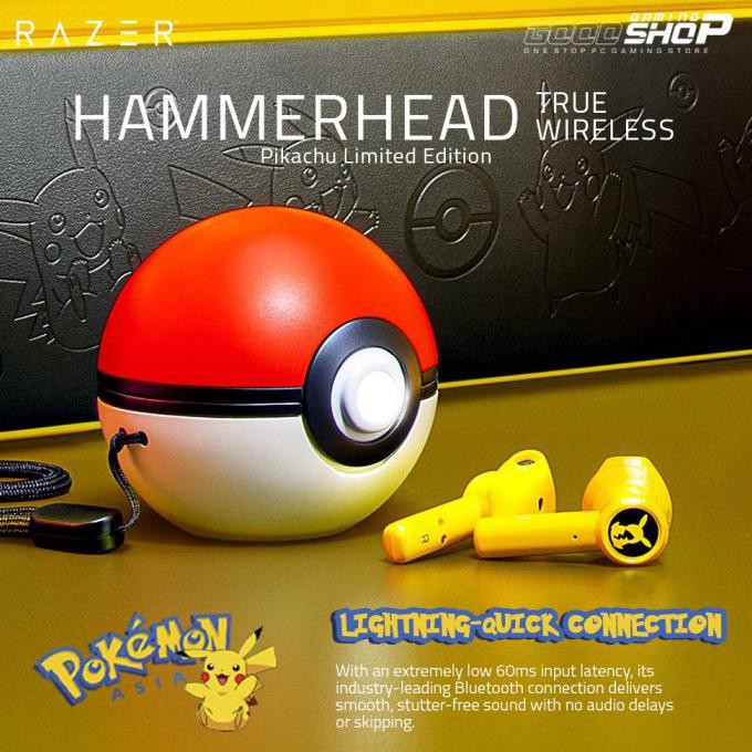 Razer Hammerhead Tws Pikachu Limited Edition - Gaming Earphone Termurah