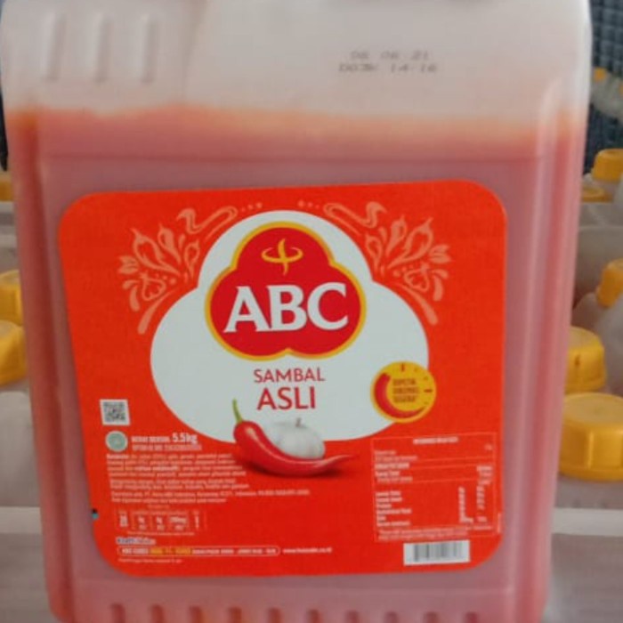 Abc saos sambal 5.7 kg jerigen