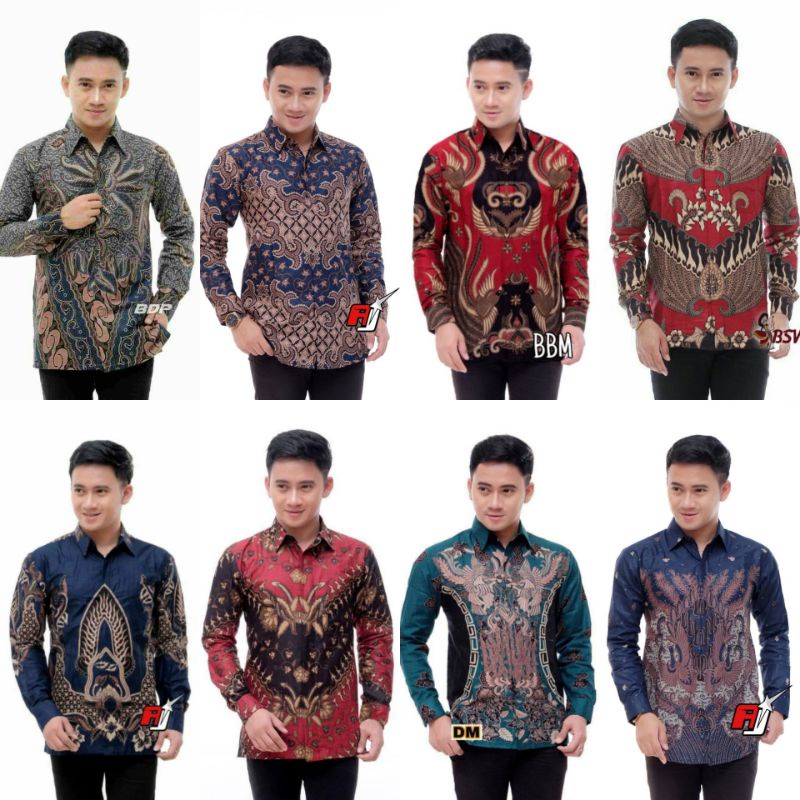 Baju batik kemeja batik pria size M L XL XXL